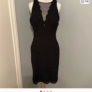 Night Way Collections Black Sequin Mini Dress